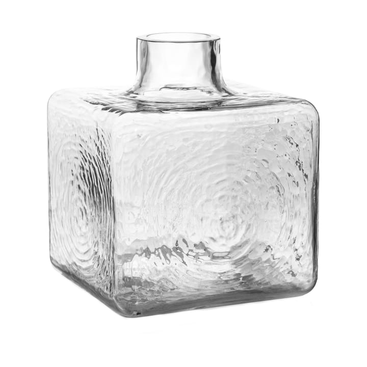 Cube vase - Clear, 23x20x20 cm - Fogia