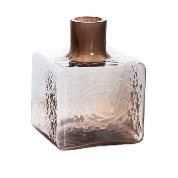 Cube vase - Mocha, 13x10x10 cm - Fogia