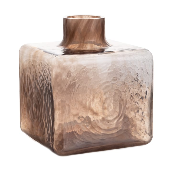 Cube vase - Mocha, 23x20x20 cm - Fogia