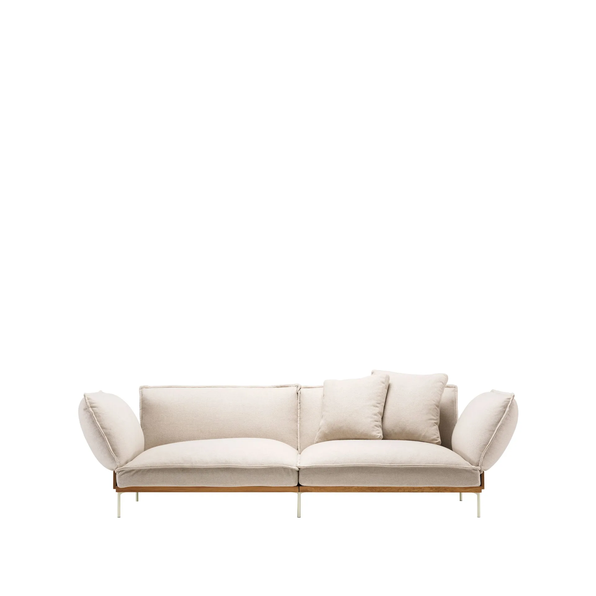 Jord 2-seters sofa, Mainline flax 20 beige-olj. eik Fogia