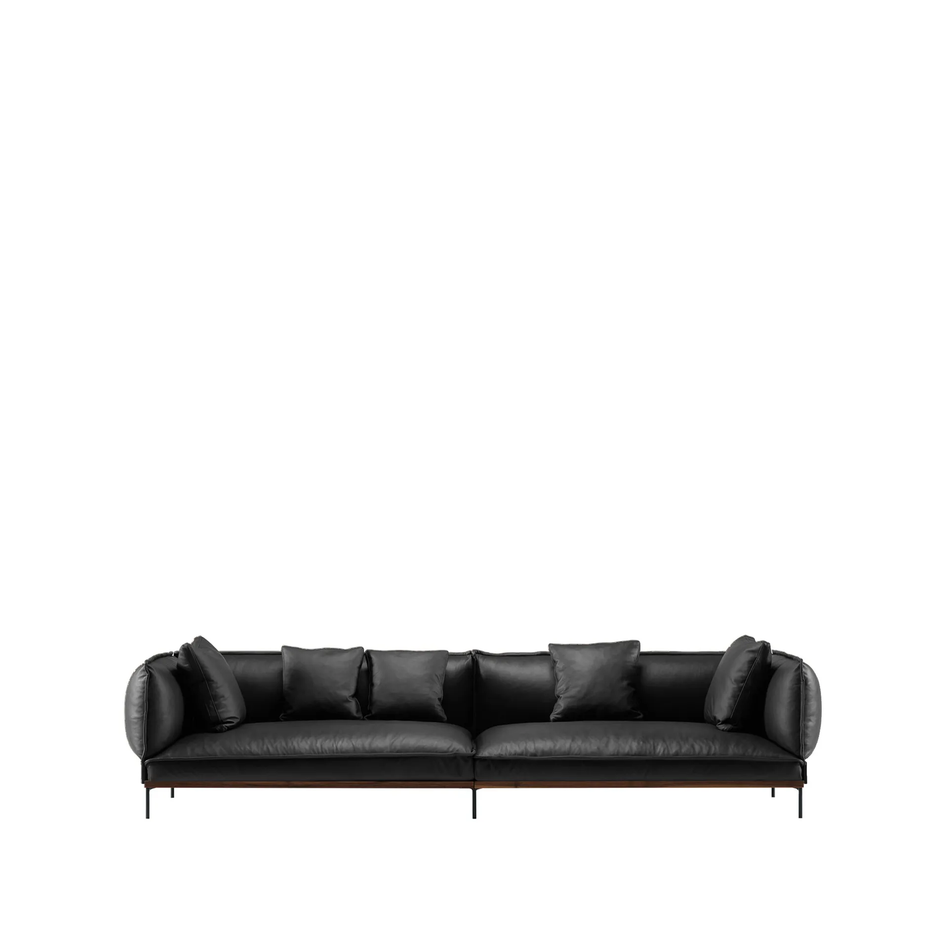 Jord 2,5-seters sofa, Elmosoft 99999-oljet valnøtt Fogia