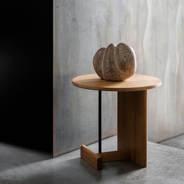 Koku sofabord høyt Ø80 cm - Lakkert eik - Fogia