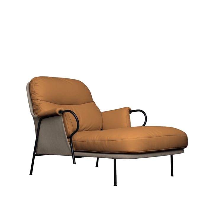 Lyra liggestol - skinn vintage cognac - Fogia