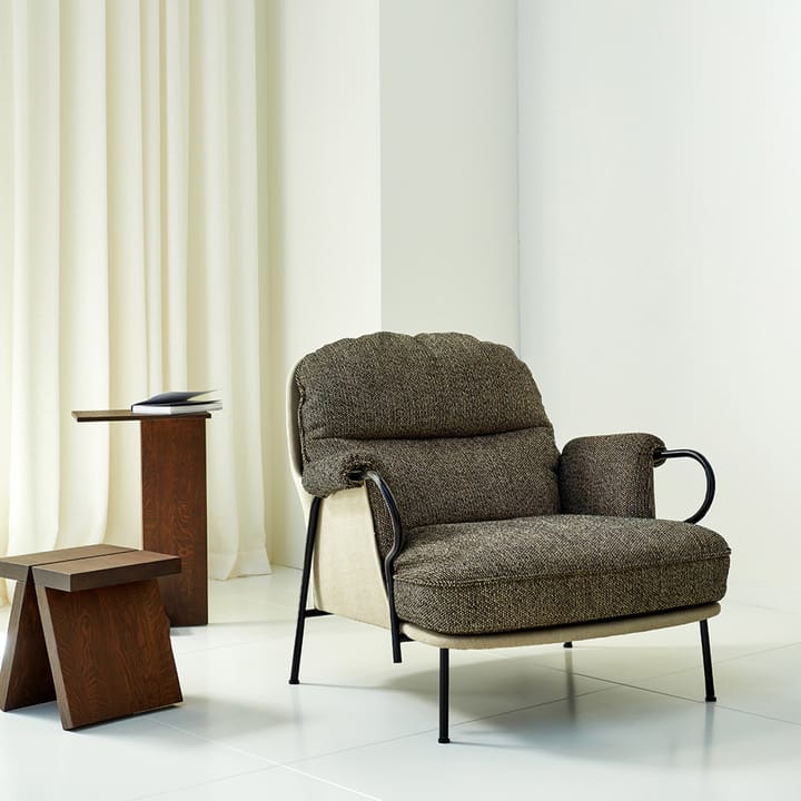 Lyra loungestol, tekstil brown Fogia