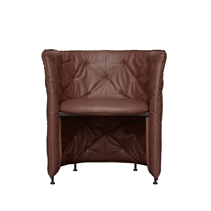 Niche lenestol - lær elmosoft 95006 mørkebrun - Fogia