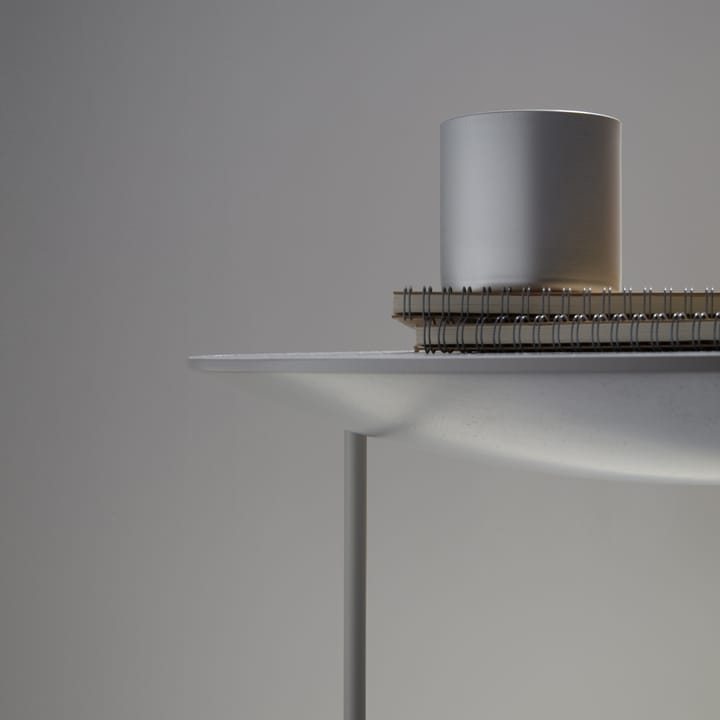 Pastille bord, eiklakk, perlehvit stativ Fogia