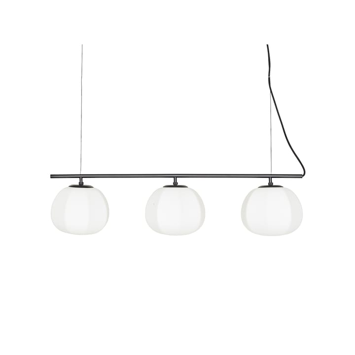 Persimon Kluster taklampe - hvitt opalglass, svart stativ - Fogia