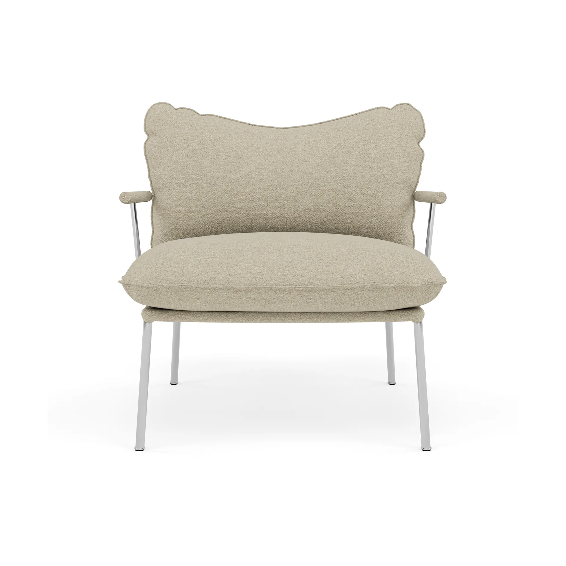 Pico lenestol, Barnum 2-polert rustfritt stål Fogia