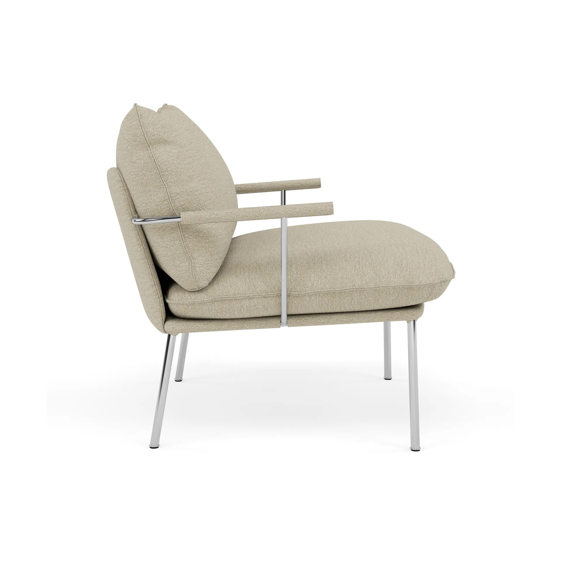 Pico lenestol, Barnum 2-polert rustfritt stål Fogia