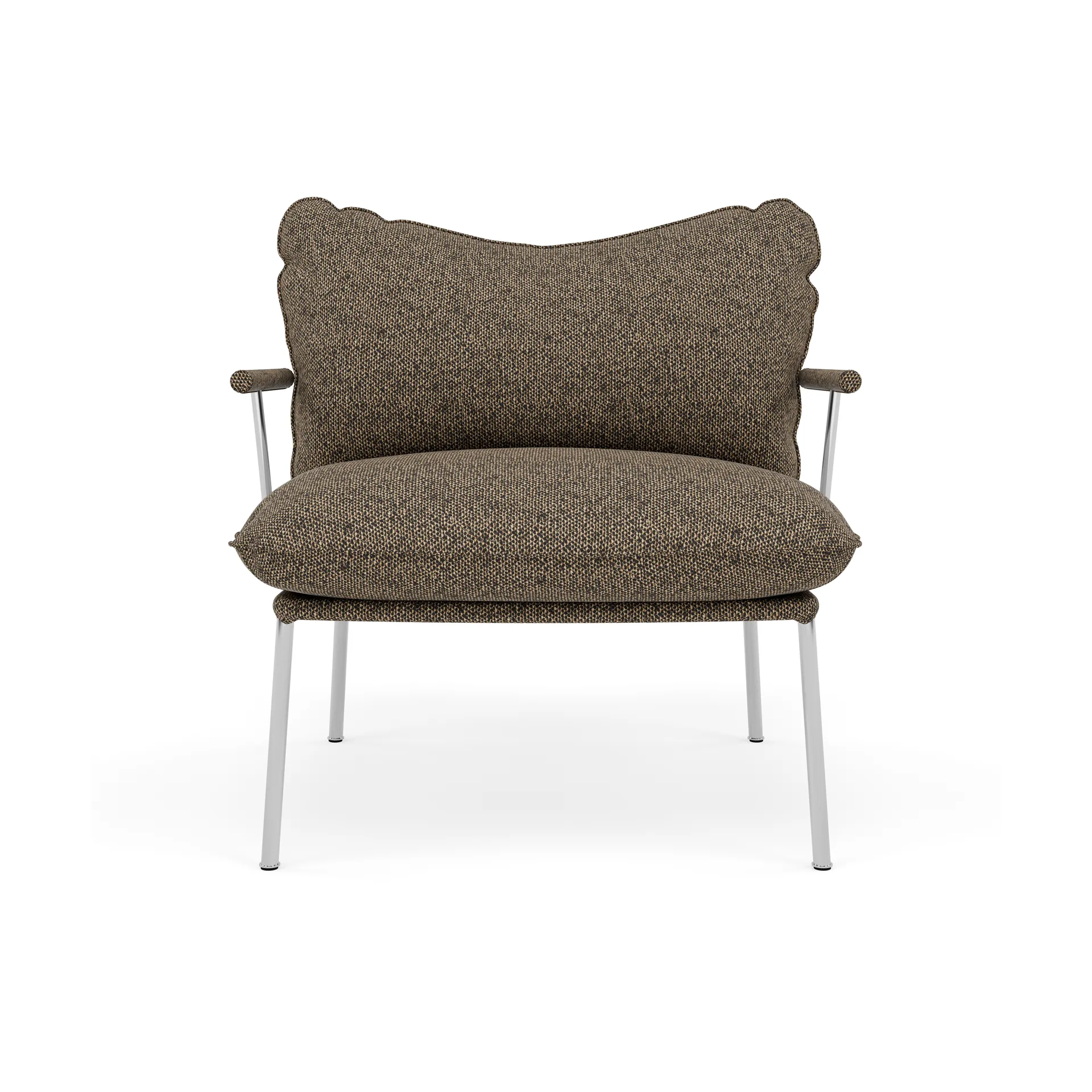 Pico lenestol, Safire 0001-polert rustfritt stål Fogia