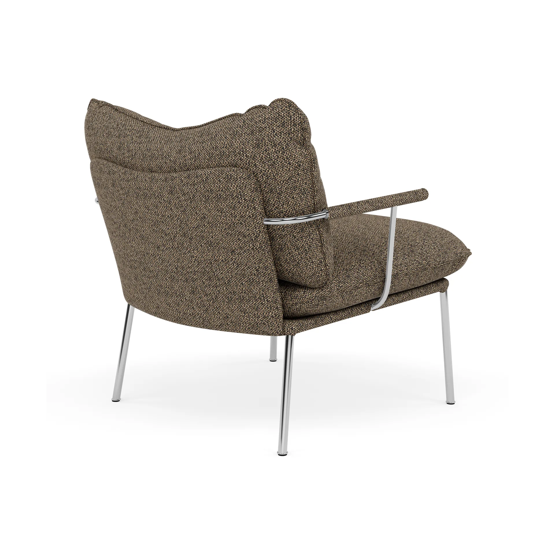 Pico lenestol, Safire 0001-polert rustfritt stål Fogia