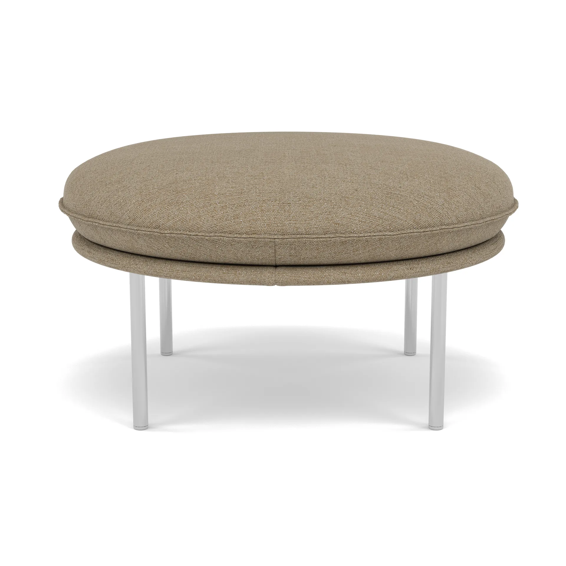 Tiki fotskammel, Ecriture 0240-polished stainless steel Fogia