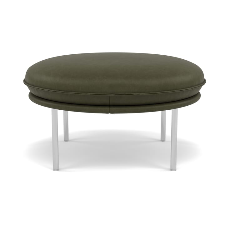 Tiki fotskammel - Vintage Olive-polert rustfritt stål - Fogia