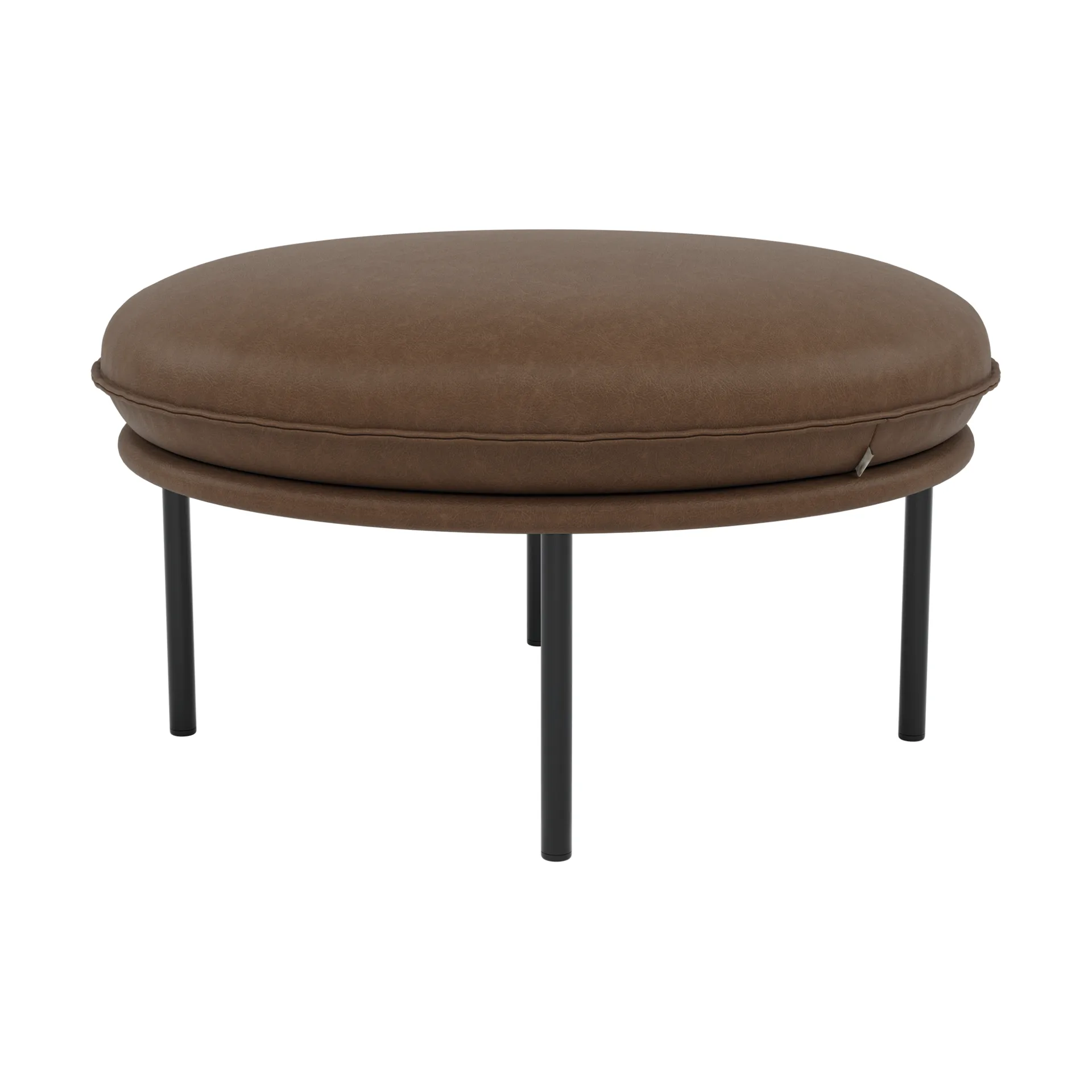 Tiki fotskammel, Vintage Tabacco-svarte stålben Fogia