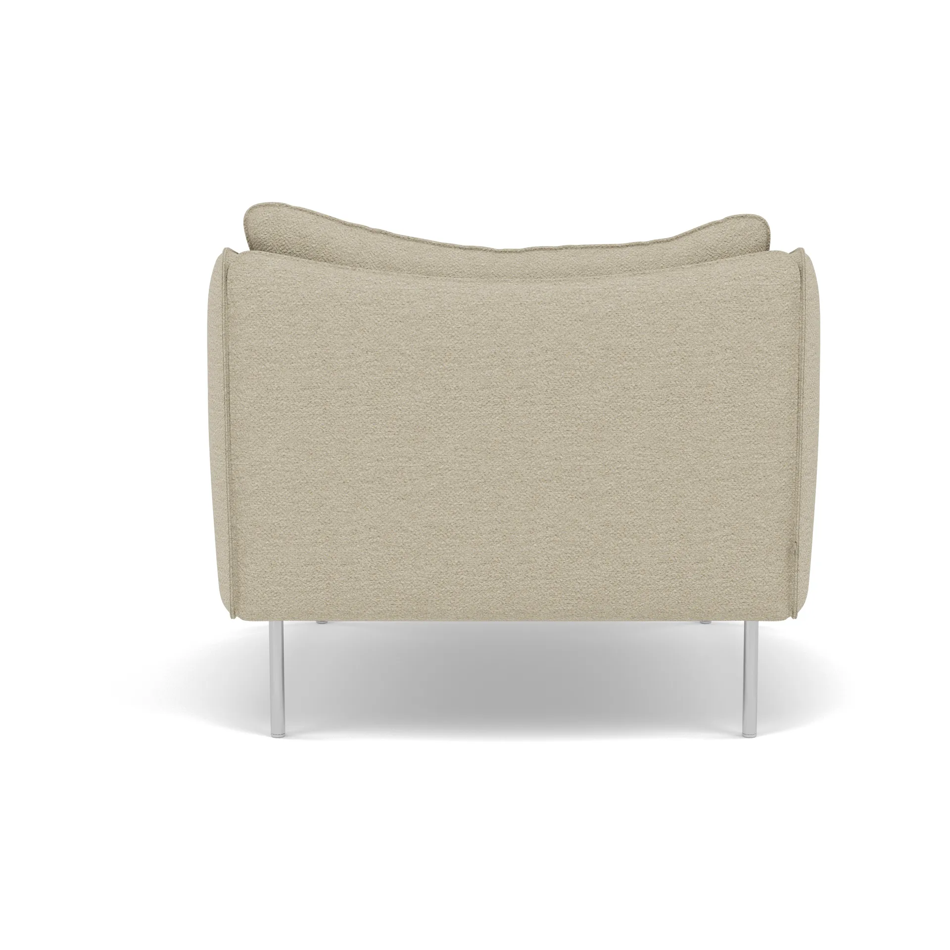 Tiki lenestol, Barnum 2-polert rustfritt stål Fogia