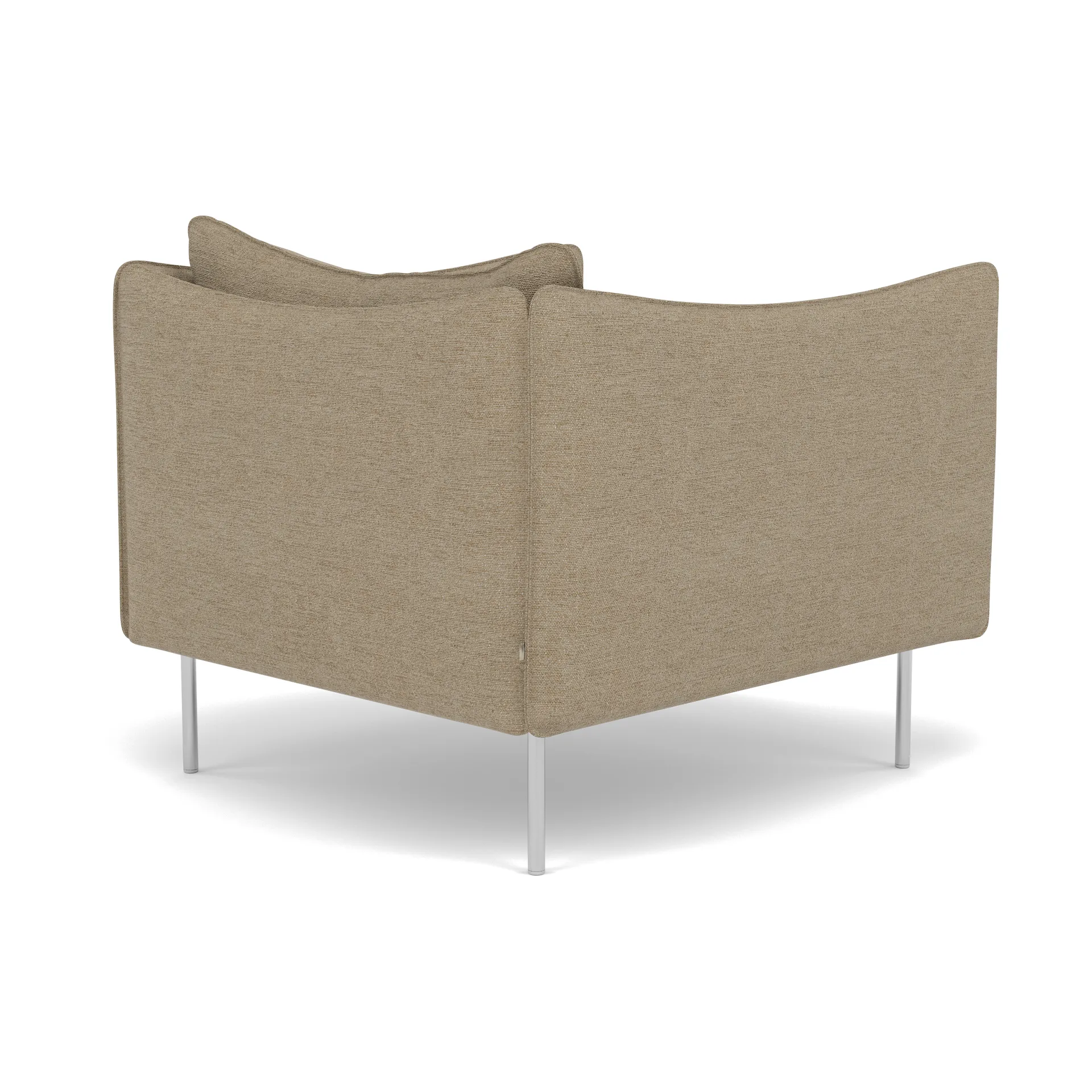 Tiki lenestol, Ecriture 0240-polished stainless steel Fogia