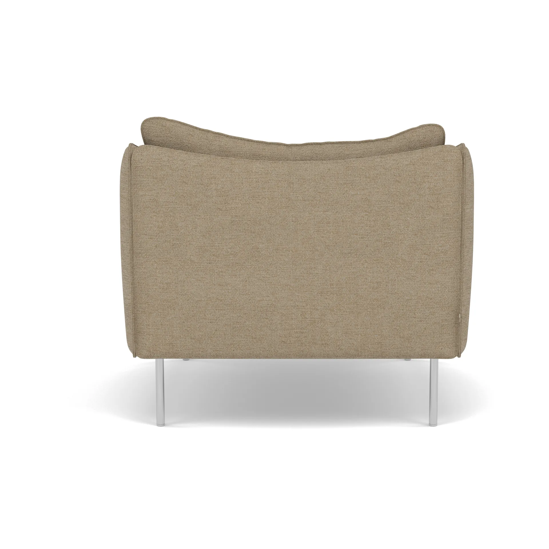 Tiki lenestol, Ecriture 0240-polished stainless steel Fogia