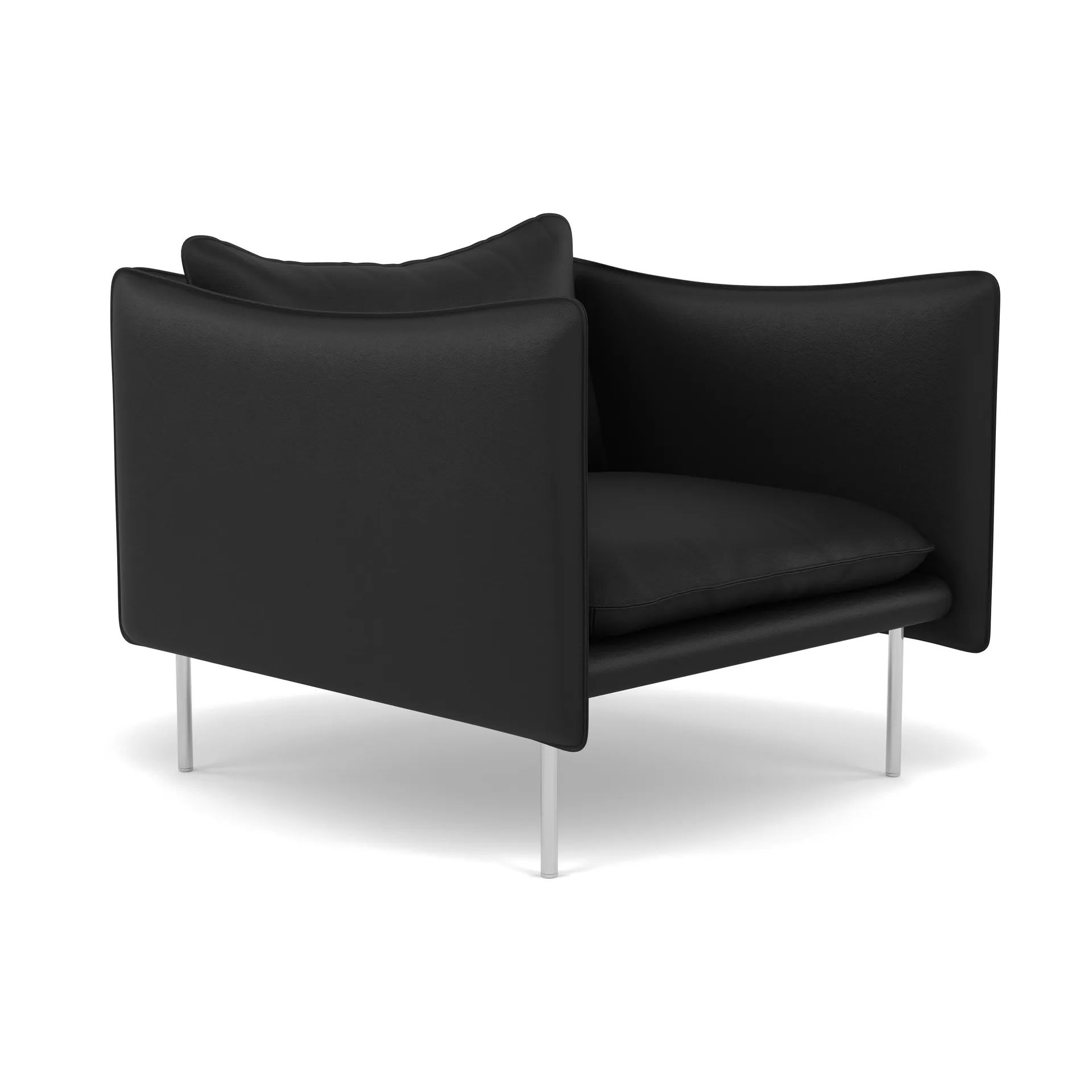 Tiki lenestol, Elmosoft 99999-polert rustfritt stål Fogia