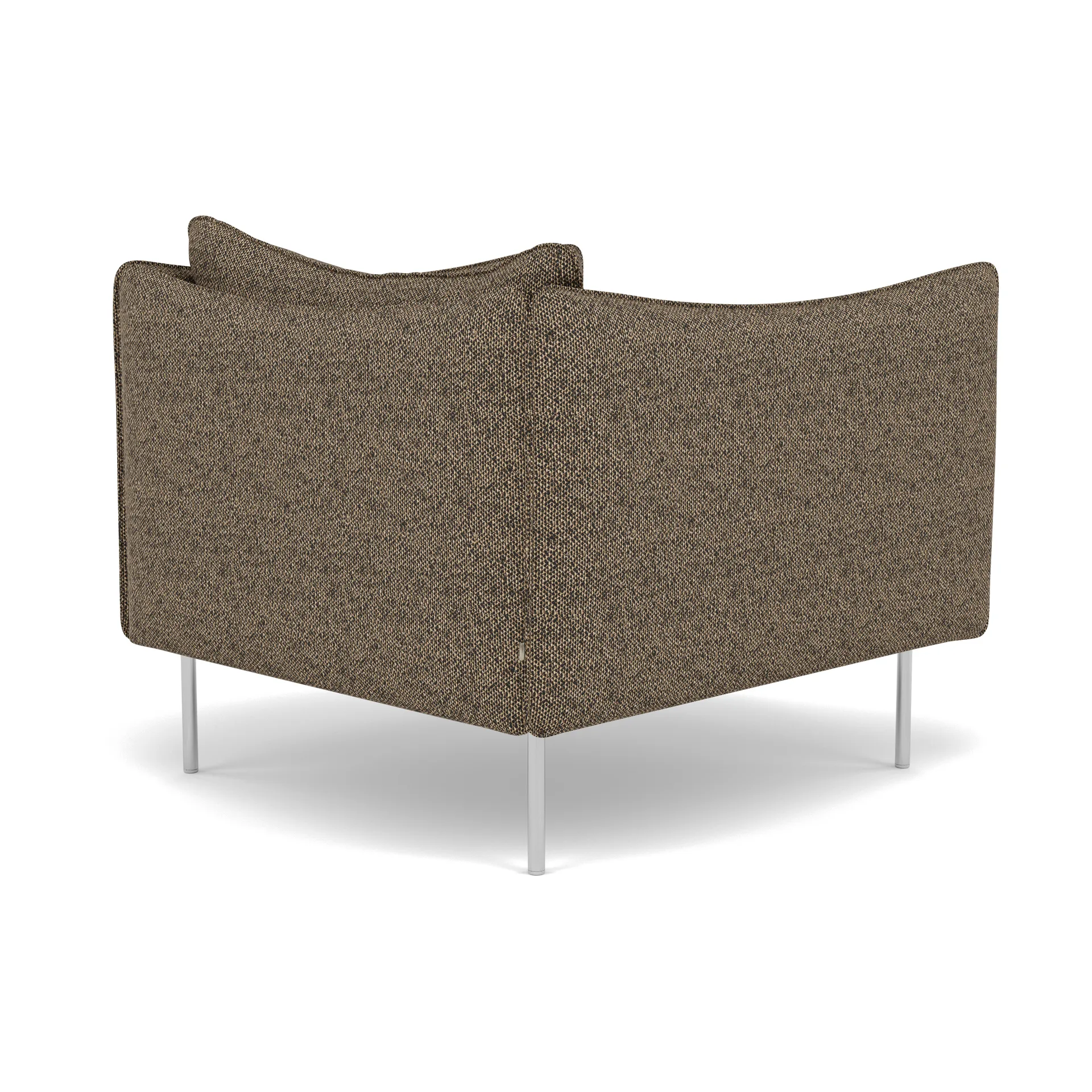 Tiki lenestol, Safire 0001-polert rustfritt stål Fogia