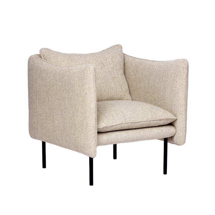 Tiki lenestol small, Barnum sand vinkel beige-svart Fogia