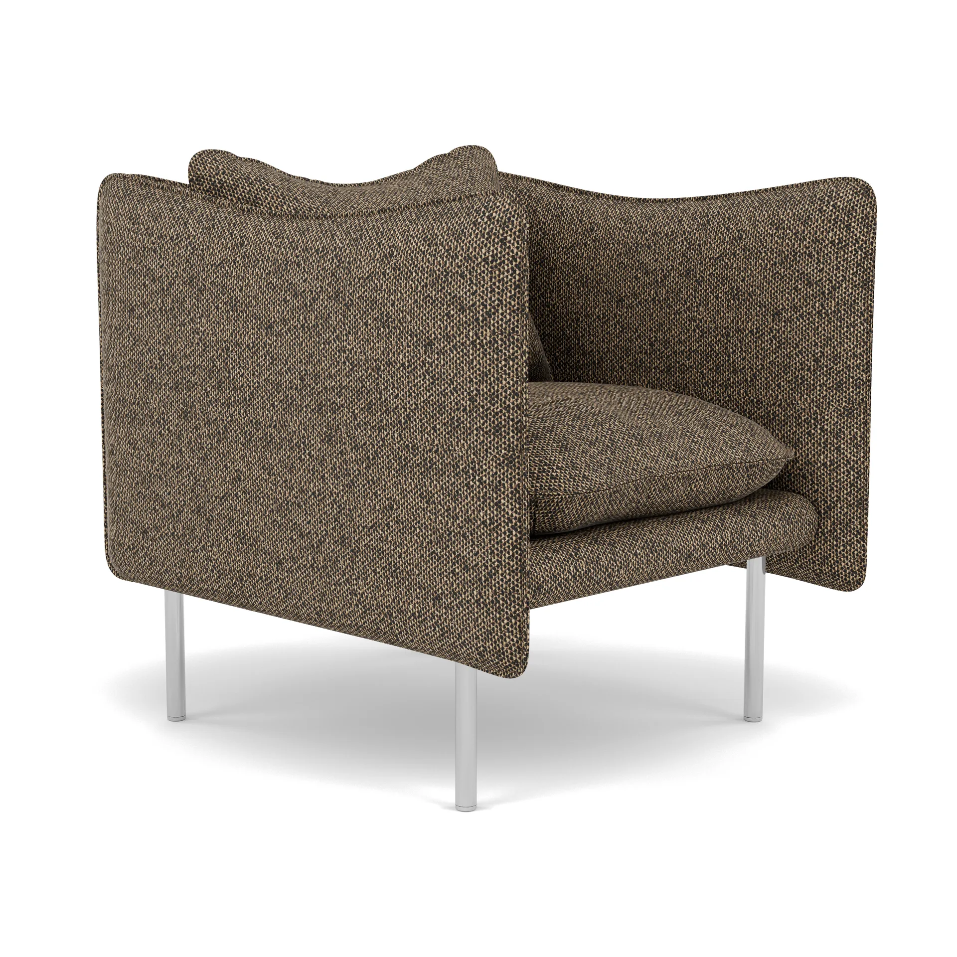 Tiki lenestol small, Safire 0001-polert rustfritt stål Fogia