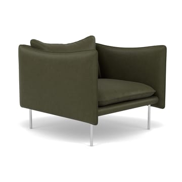 Tiki lenestol - Vintage Olive-polert rustfritt stål - Fogia