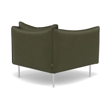 Tiki lenestol - Vintage Olive-polert rustfritt stål - Fogia