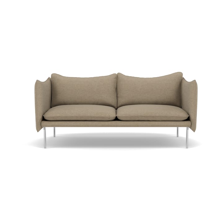 Tiki sofa 2-seter - Ecriture 0240-polished stainless steel - Fogia