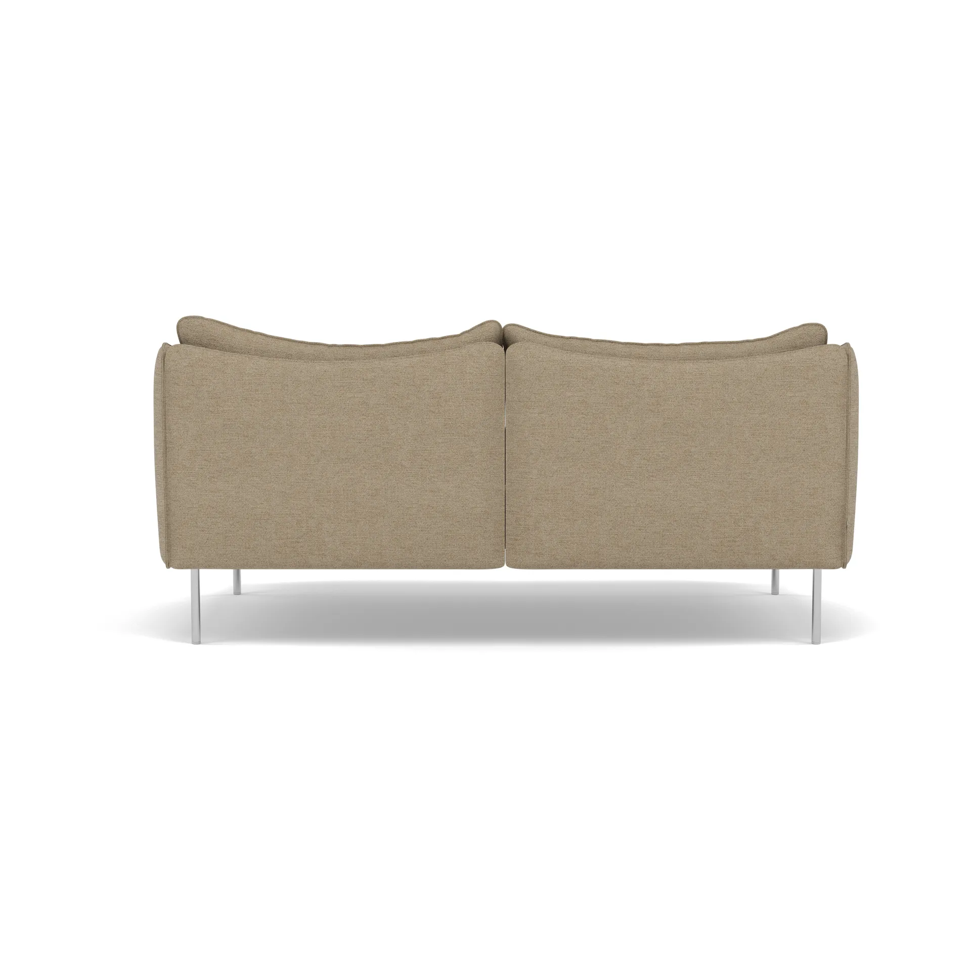 Tiki sofa 2-seter, Ecriture 0240-polished stainless steel Fogia