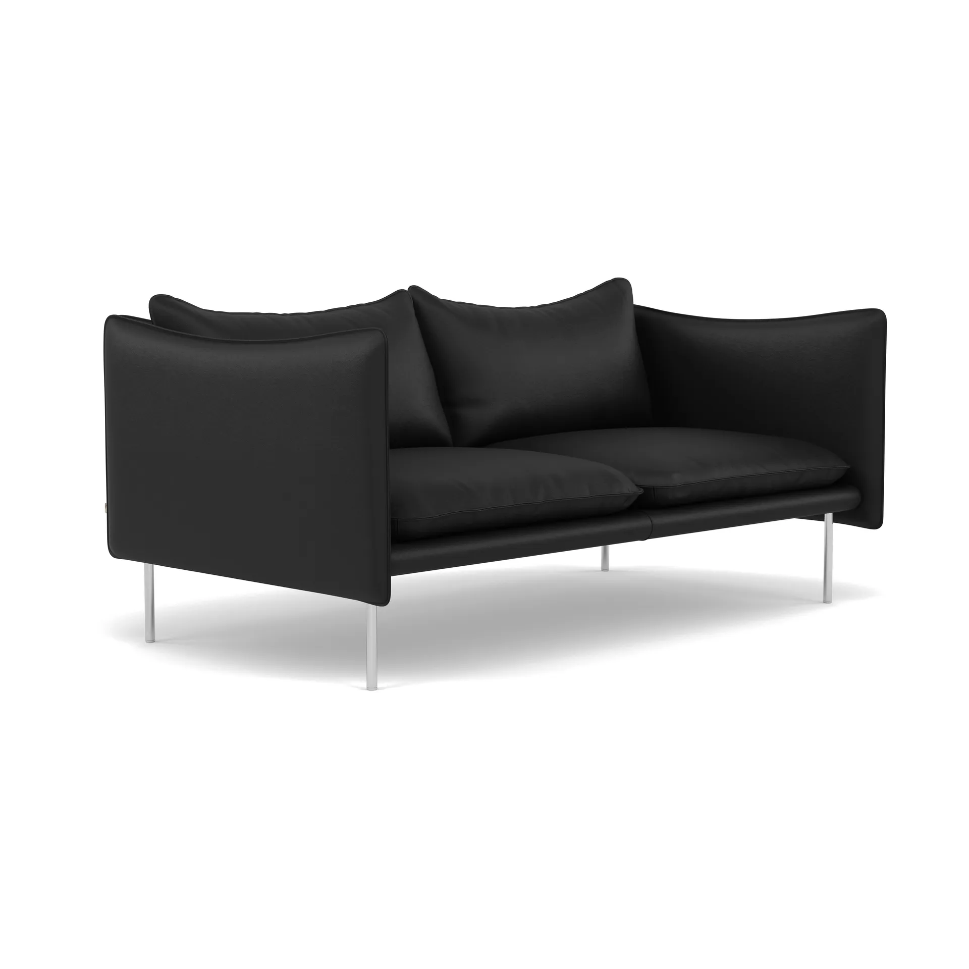 Tiki sofa 2-seter, Elmosoft 99999-polert rustfritt stål Fogia