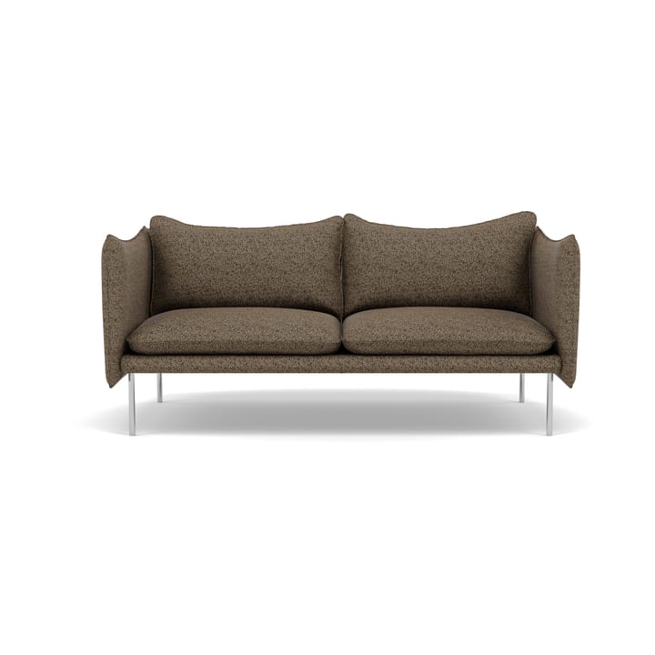 Tiki sofa 2-seter - Safire 0001-polert rustfritt stål - Fogia