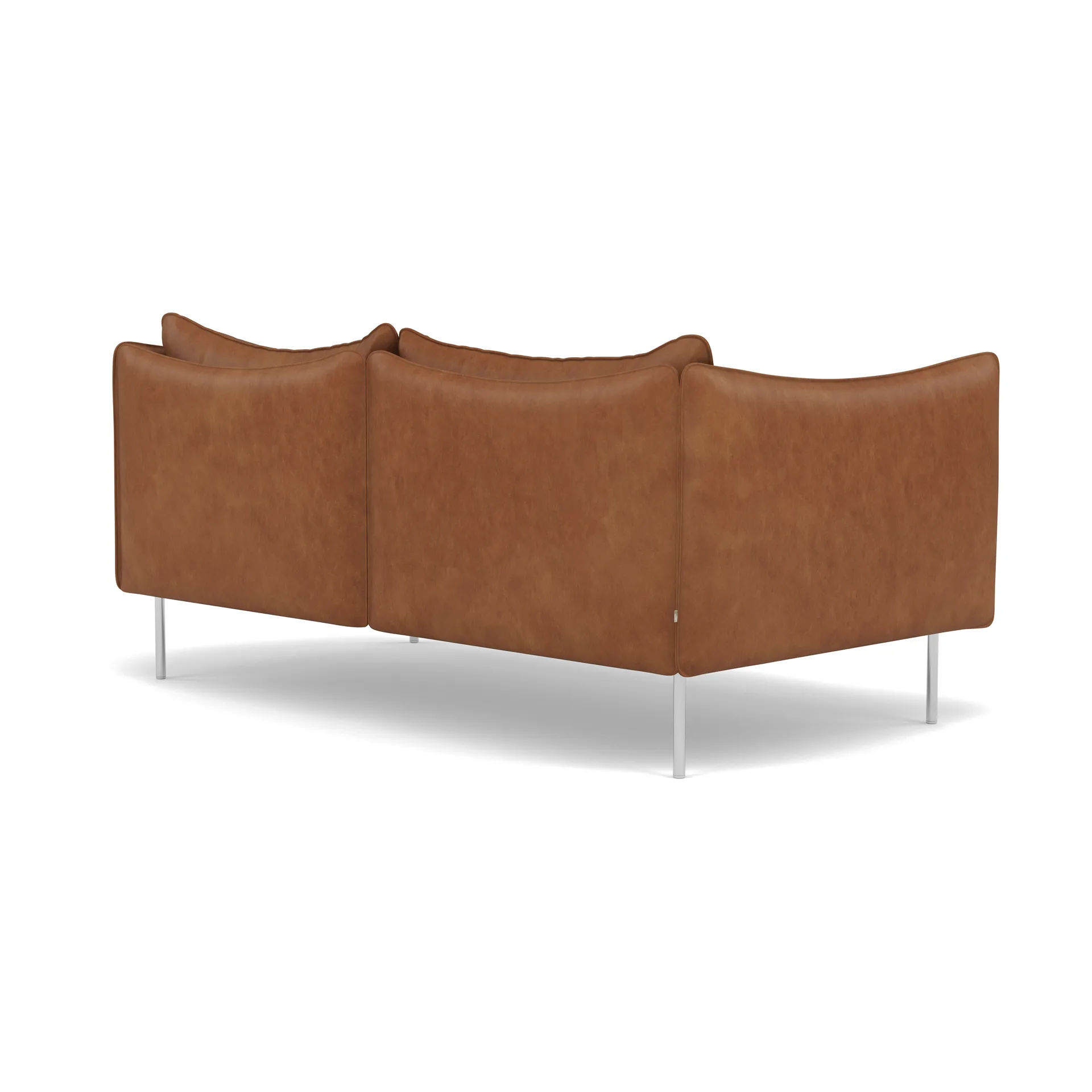 Tiki sofa 2-seter, Vintage Rangers-polished rustfritt stål Fogia