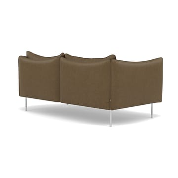 Tiki sofa 2-seter - Vintage Tabacco-polert rustfritt stål - Fogia