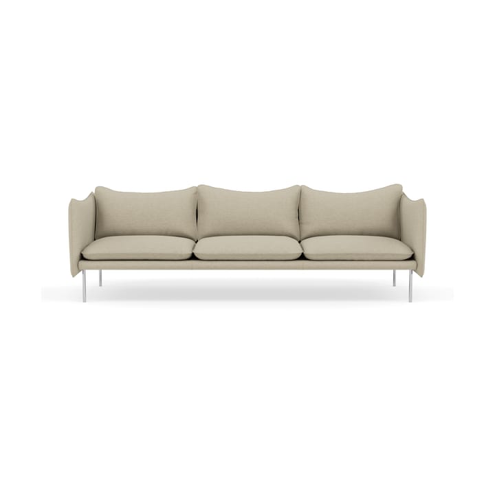 Tiki sofa 3-seter - Barnum 2-polished stainless steel - Fogia