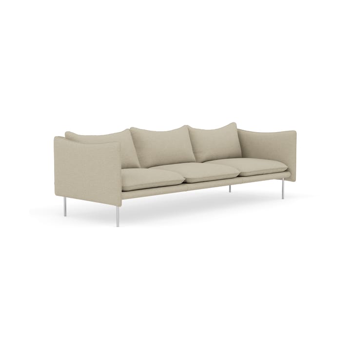 Tiki sofa 3-seter, Barnum 2-polished stainless steel Fogia