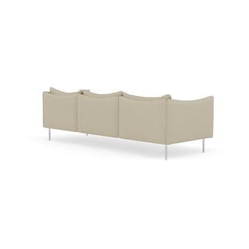 Tiki sofa 3-seter - Barnum 2-polished stainless steel - Fogia