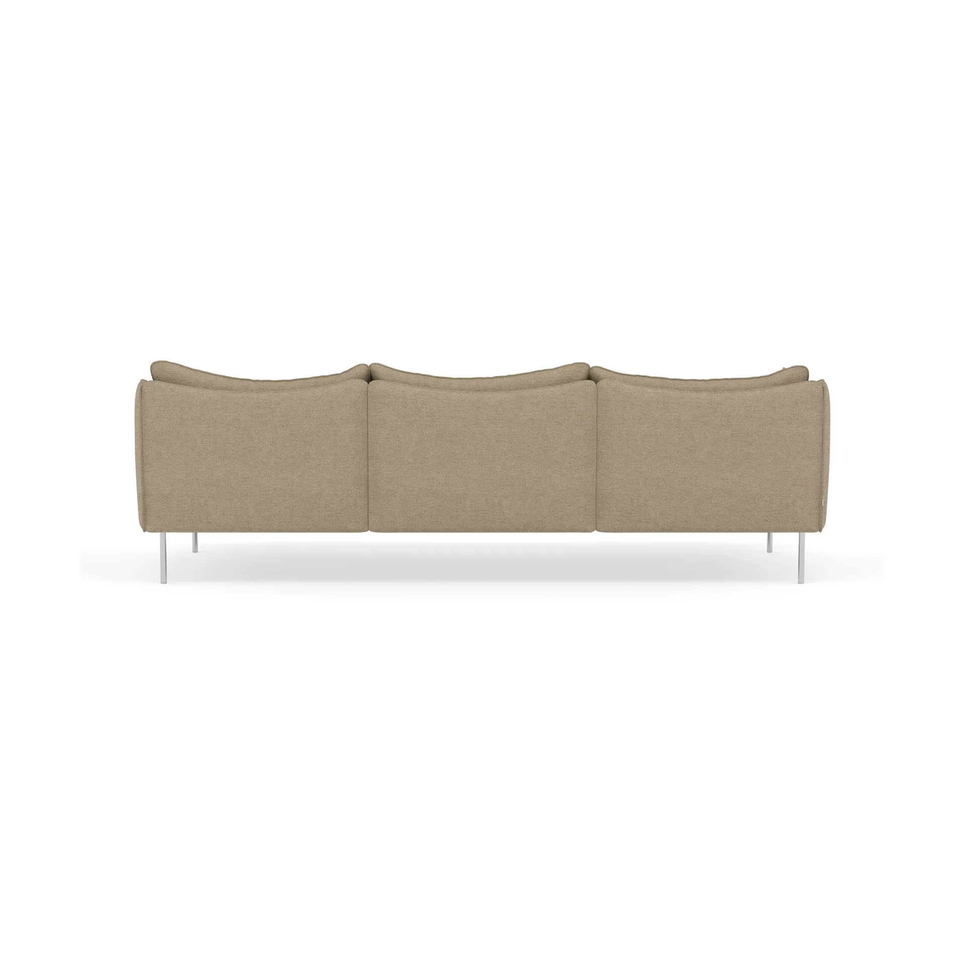 Tiki sofa 3-seter, Ecriture 0240-polished stainless steel Fogia