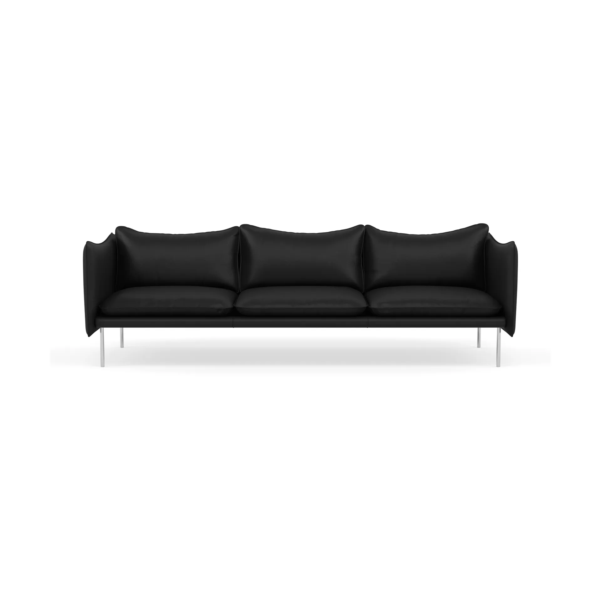 Tiki sofa 3-seter, Elmosoft 99999-polished stainless steel Fogia