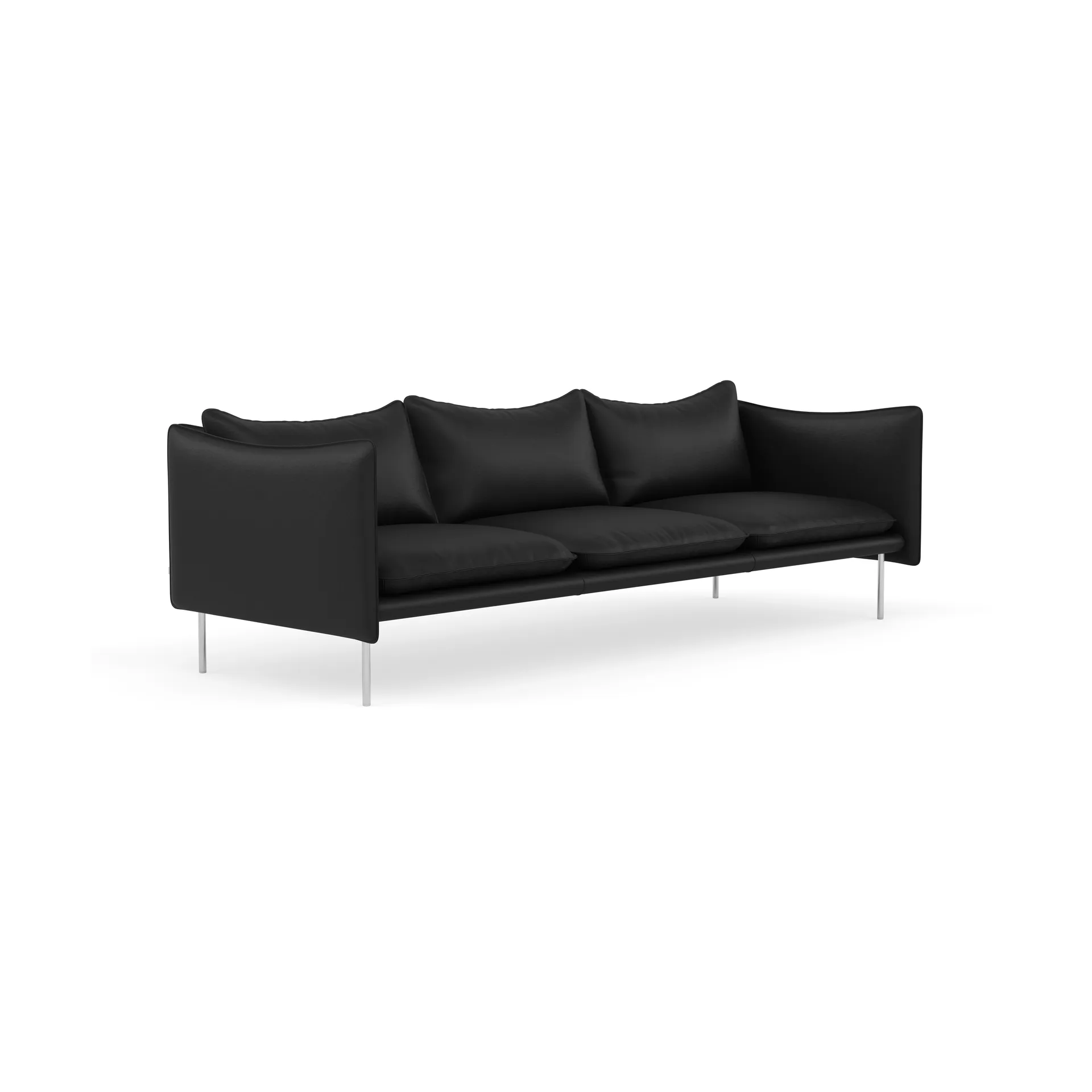 Tiki sofa 3-seter, Elmosoft 99999-polished stainless steel Fogia