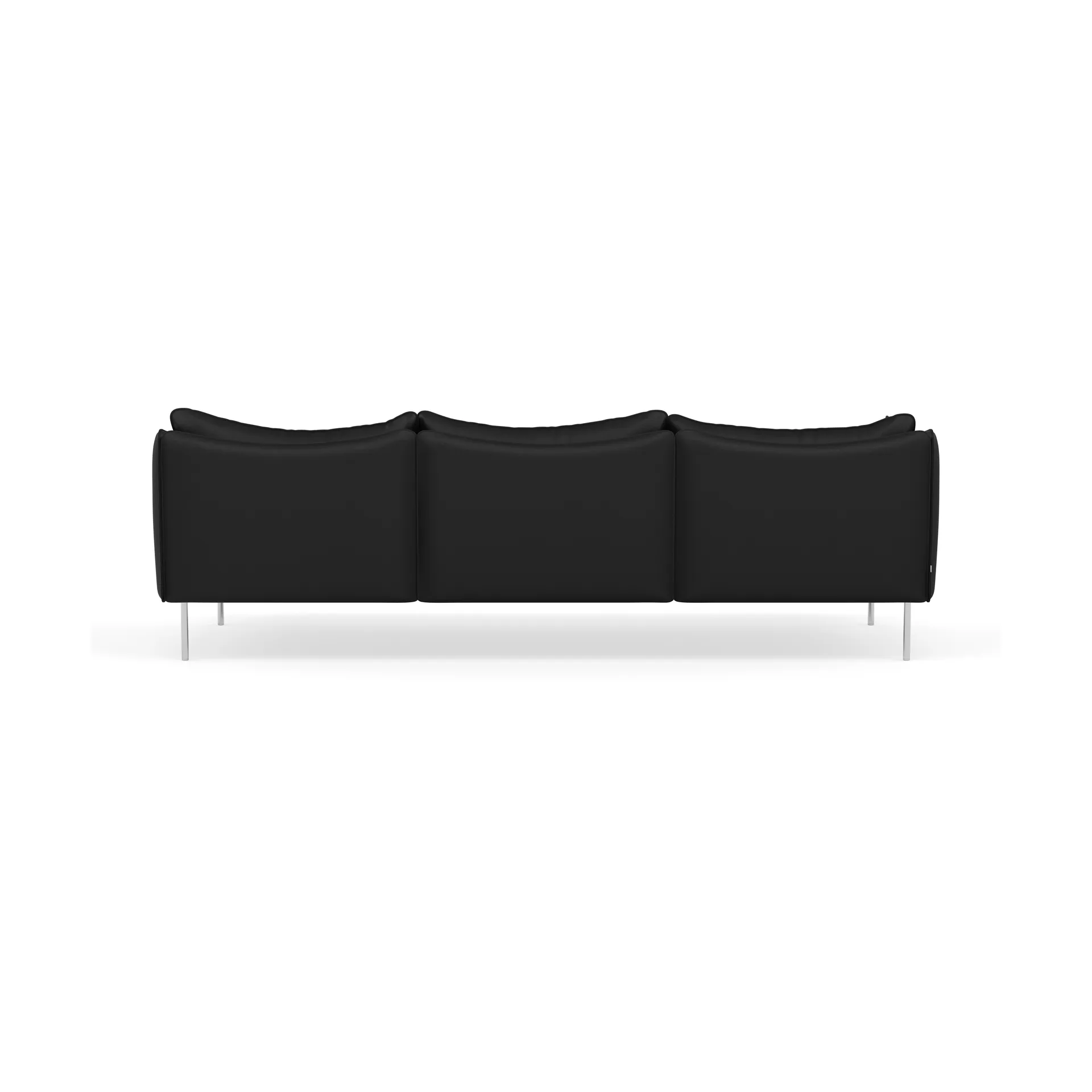 Tiki sofa 3-seter, Elmosoft 99999-polished stainless steel Fogia