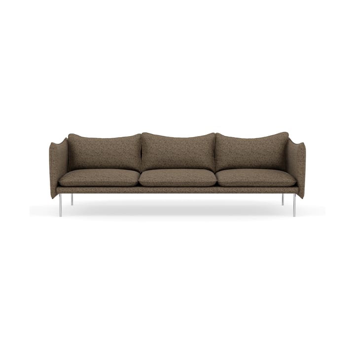 Tiki sofa 3-seter - Safire 0001-polished stainless steel - Fogia