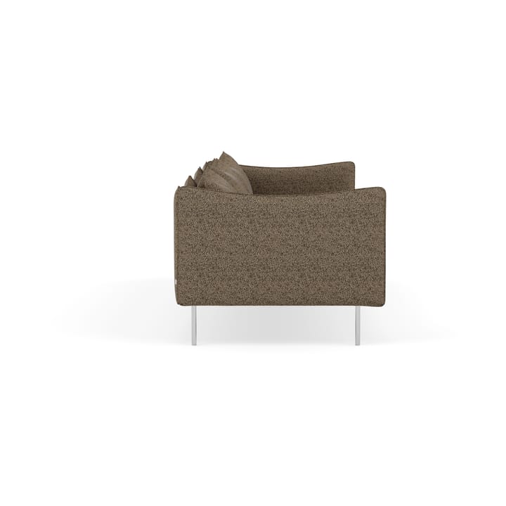 Tiki sofa 3-seter, Safire 0001-polished stainless steel Fogia