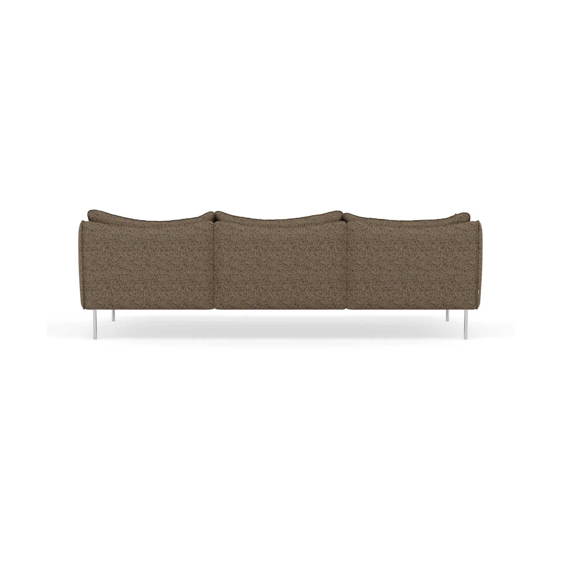 Tiki sofa 3-seter, Safire 0001-polished stainless steel Fogia