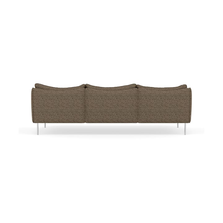 Tiki sofa 3-seter, Safire 0001-polished stainless steel Fogia