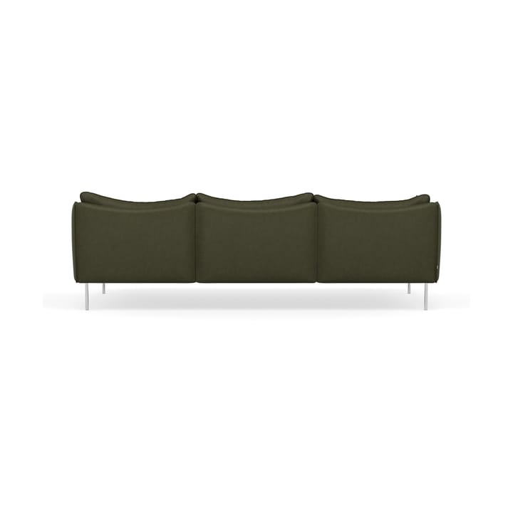 Tiki sofa 3-seter, Vintage Olive-polished stainless steel Fogia