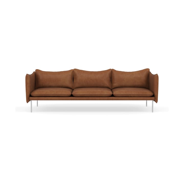 Tiki sofa 3-seter - Vintage Rangers-polished stainless steel - Fogia