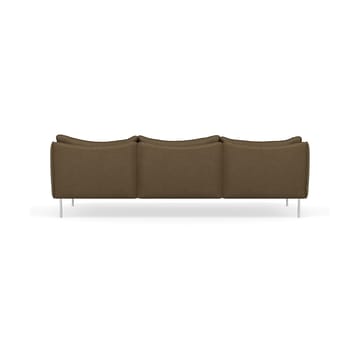 Tiki sofa 3-seter - Vintage Tabacco-polished stainless steel - Fogia
