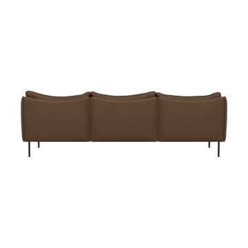 Tiki sofa 3-seter - Vintage Tabacco-svarte stålben - Fogia