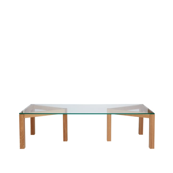 Winwin sofabord - glass klart, eikben - Fogia
