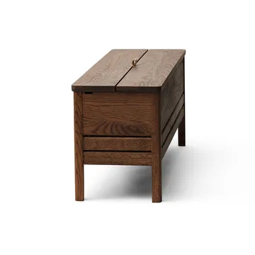 A Line oppbevaringsbenk 111 cm - Røkt eik - Form & Refine